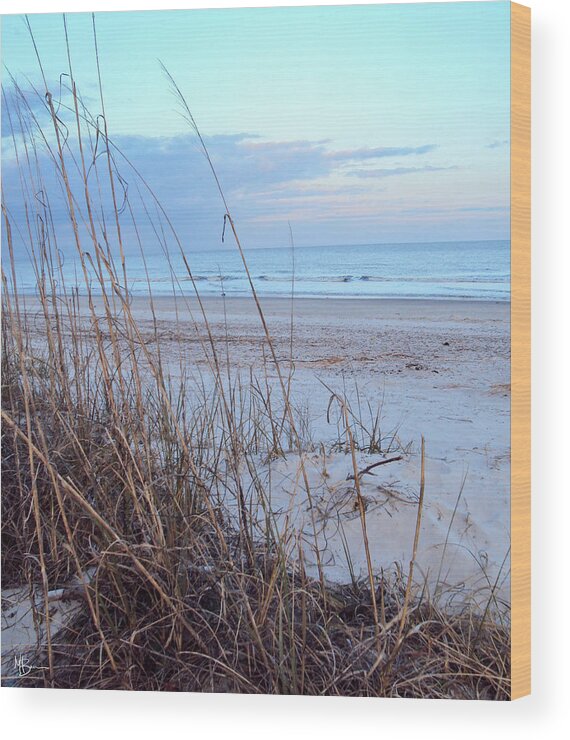 Beach Wood Print featuring the photograph East Coast Morning by Mary Anne Delgado