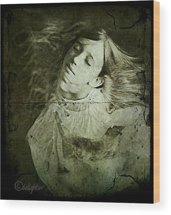 Girl Wood Print featuring the digital art Rapture by Delight Worthyn