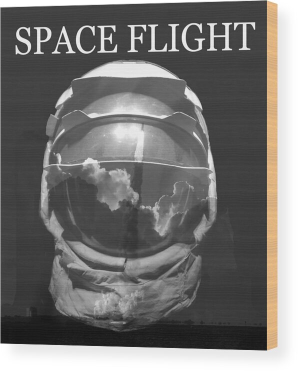 Space Flight Wood Print featuring the photograph Space flight by David Lee Thompson