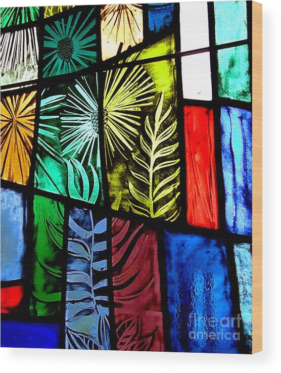 Photography Wood Print featuring the photograph Stained Glass 3 by Windi Rosson