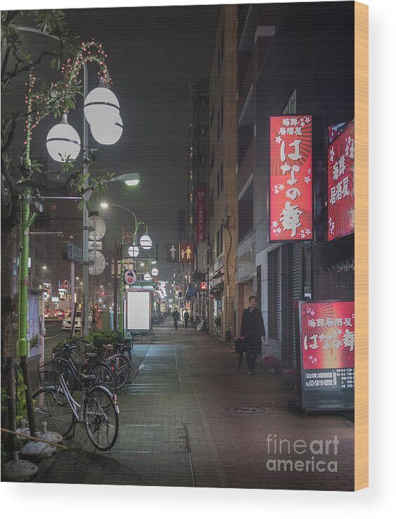 People Wood Print featuring the photograph Tokyo Streets, Asakusa, Japan by Perry Rodriguez