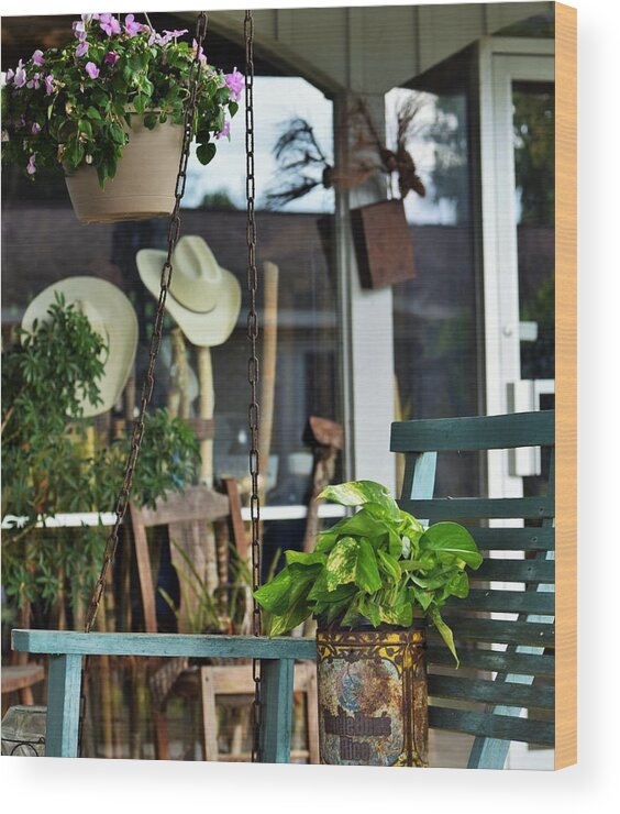 Entryway Wood Print featuring the photograph Well Come On In by John Glass