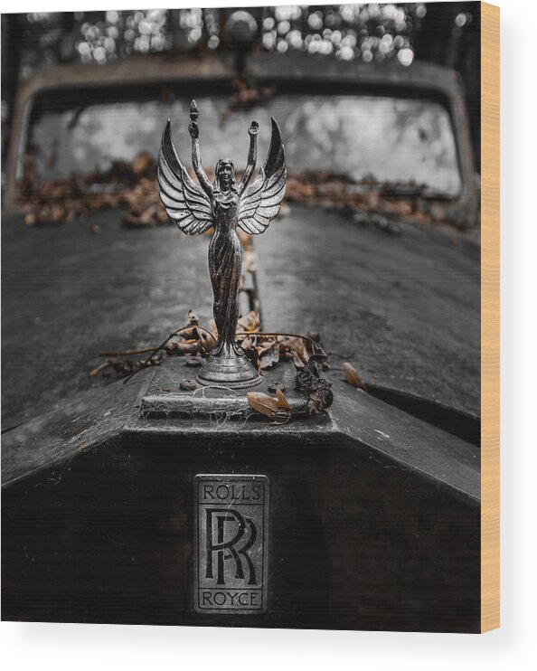 Rolls Royce Wood Print featuring the photograph ... Rr by Joerg Vollrath