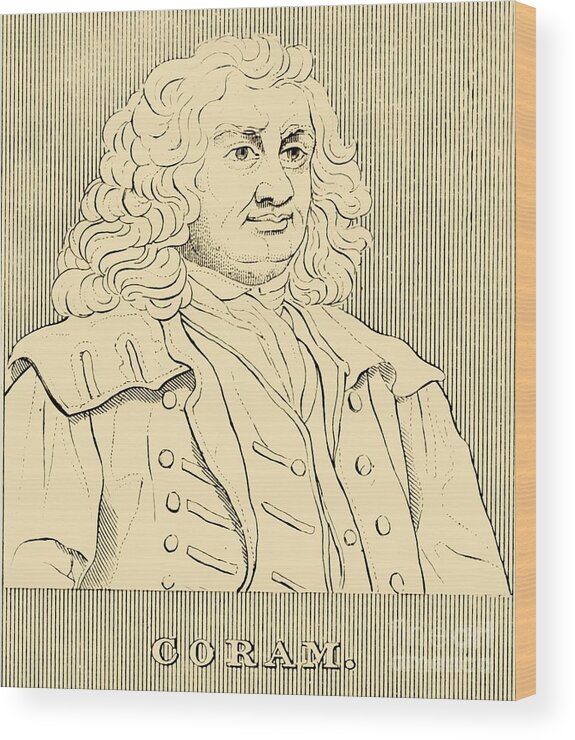 Engraving Wood Print featuring the drawing Coram by Print Collector