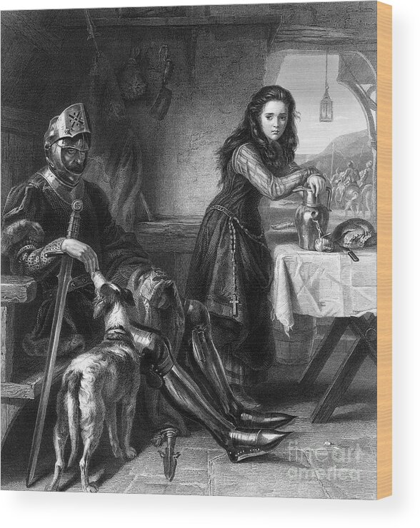 Engraving Wood Print featuring the drawing The Maid Of Orleans, C1870s.artist T by Print Collector