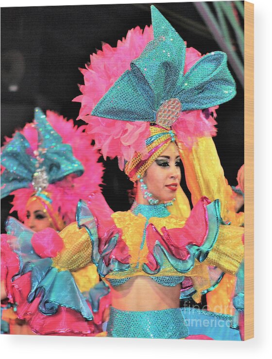 Tropicana Wood Print featuring the photograph Tropicana Dancer by FD Graham