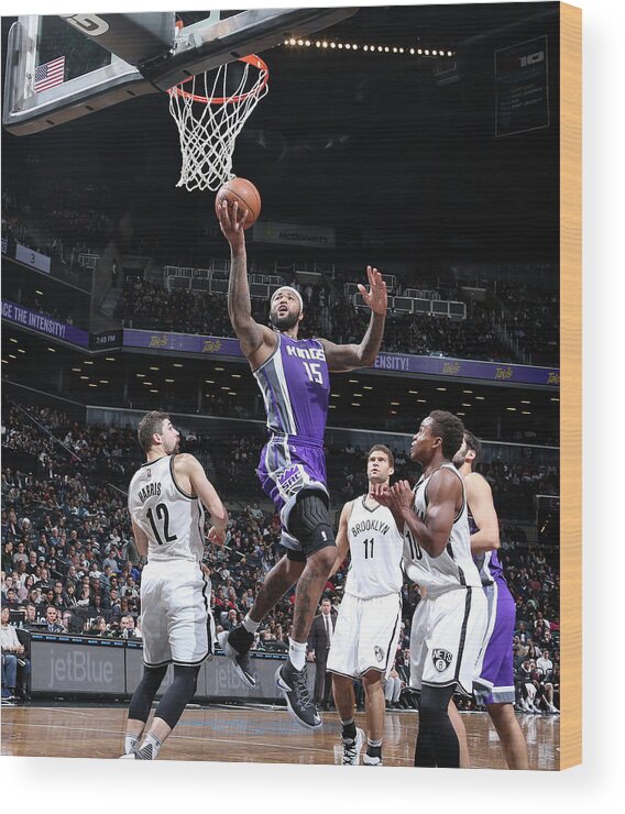 Demarcus Cousins Wood Print featuring the photograph Demarcus Cousins #4 by Nathaniel S. Butler