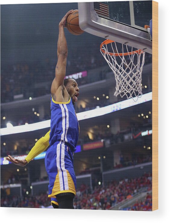 Playoffs Wood Print featuring the photograph Andre Iguodala by Stephen Dunn