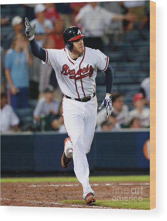Atlanta Wood Print featuring the photograph Freddie Freeman by Kevin C. Cox