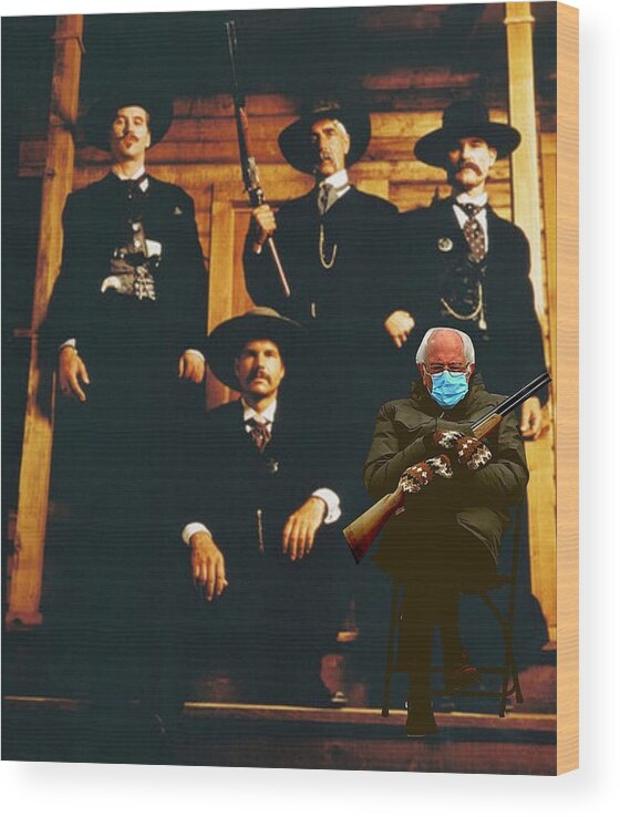 Bernie Wood Print featuring the photograph I'm Your HuckleBernie by Lee Darnell