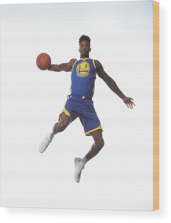 Nba Pro Basketball Wood Print featuring the photograph Jordan Bell by Nathaniel S. Butler