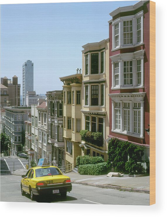 Mason Street Wood Print featuring the photograph Mason Street, San Francisco by David L Moore