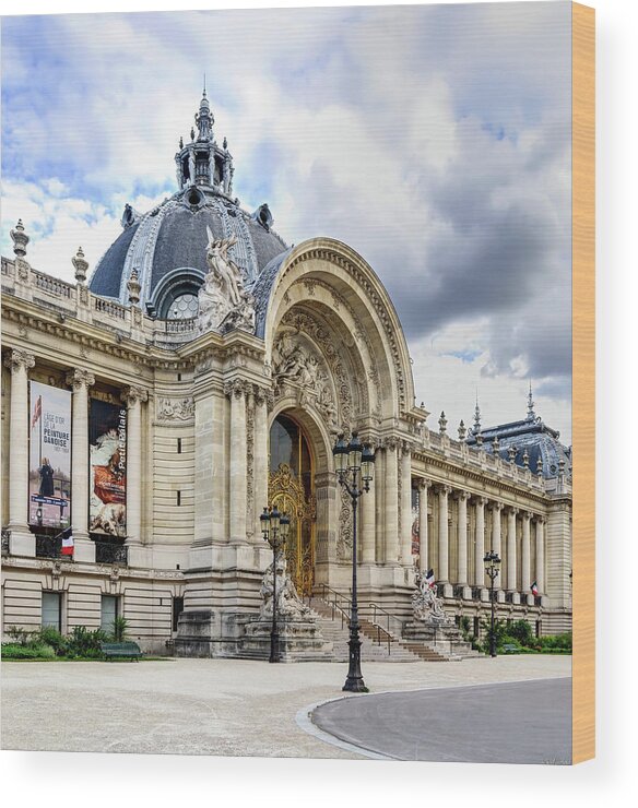 Petit Palais Paris Wood Print featuring the photograph Petit Palais Paris Full by Weston Westmoreland