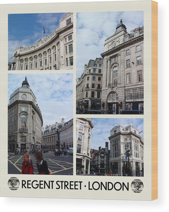 London Wood Print featuring the photograph Regent Street Poster by Brian Watt