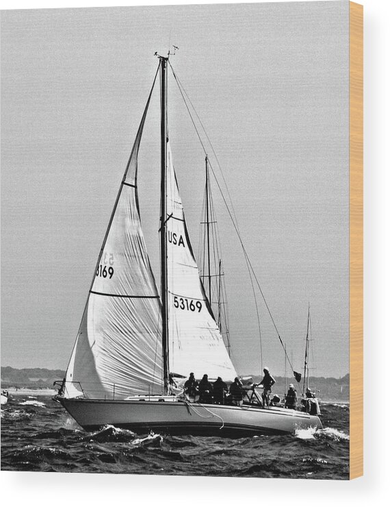 Sail Wood Print featuring the photograph Sailing by Bruce Gannon