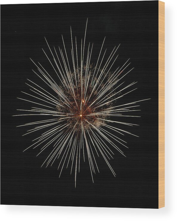 Fireworks Wood Print featuring the photograph Virginia City Fireworks 29 by Ron Long Ltd Photography