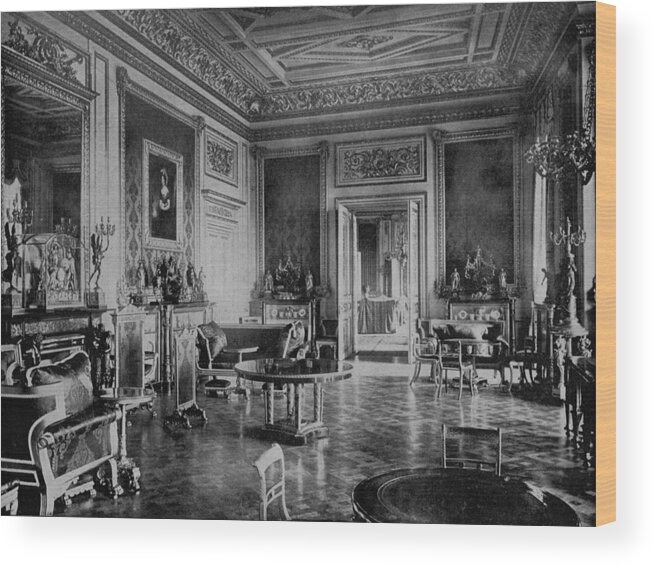 Windsor Castle S Green Drawing Room England 1890 Photo Wood Print
