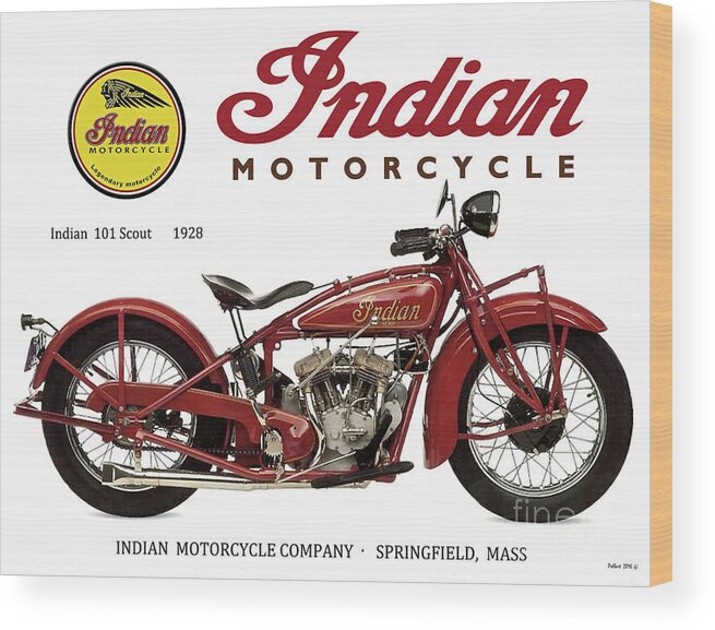 Vintage Indian Motorcycle Ad 1 Vintage Advertising Art Print