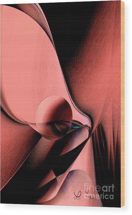 Illusion Wood Print featuring the digital art The Illusion Of A Sense Of Security by Leo Symon