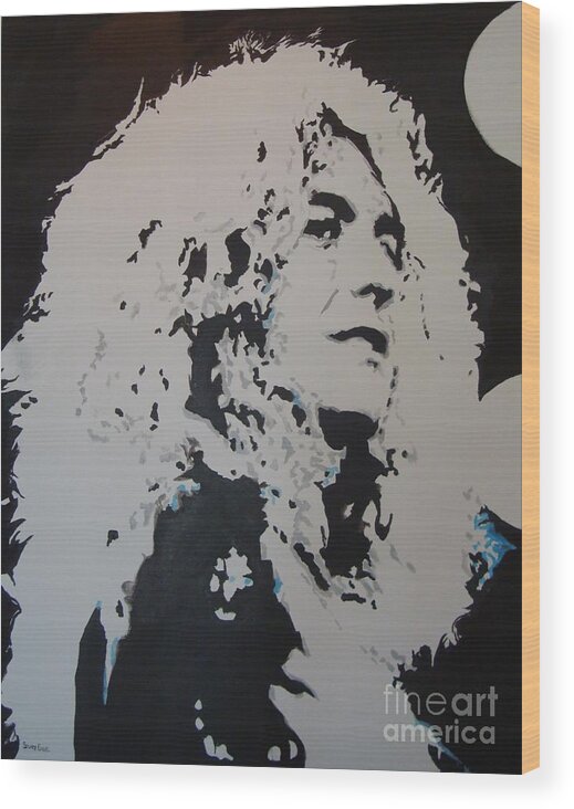 Led Zeppelin Wood Print featuring the painting Tangerine #2 by Stuart Engel