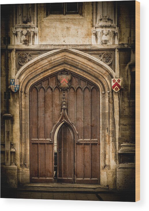 All Souls College Wood Print featuring the photograph Oxford, England - All Souls Gate by Mark Forte