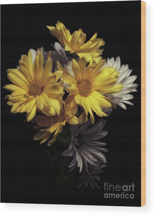 Floral Wood Print featuring the photograph Floral Cross by Tim Wemple