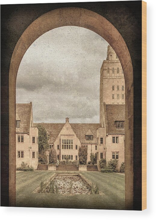 England Wood Print featuring the photograph Oxford, England - Nuffield College by Mark Forte