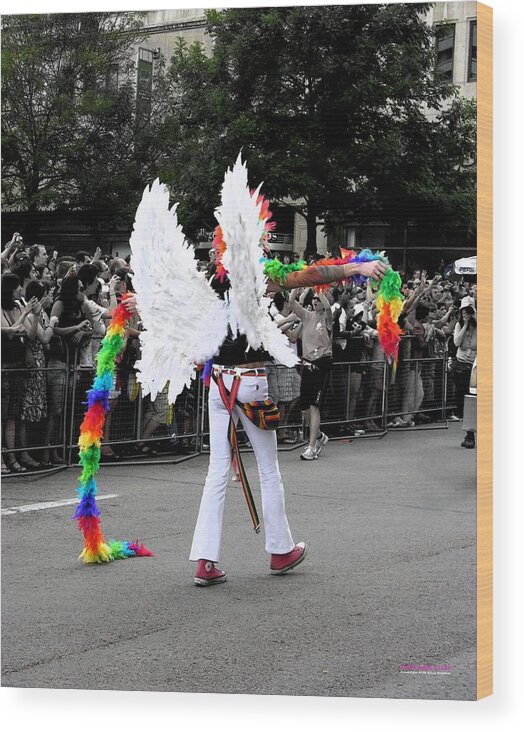 Pride Wood Print featuring the photograph Pride Angel 21126 by Brian Gryphon