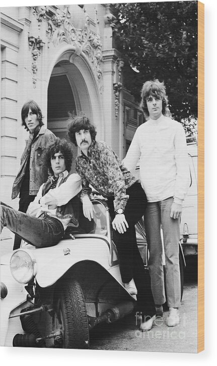 Pink Floyd Wood Print featuring the photograph Pink Floyd 1967 #2 by Chris Walter