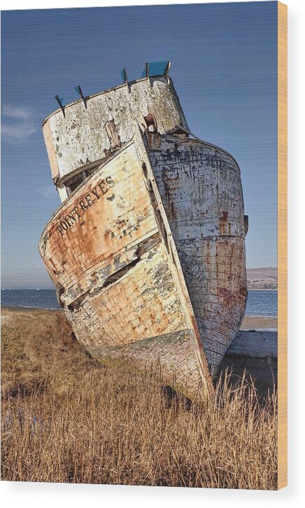 Shipwreck Wood Print featuring the photograph High and Dry by Janet Kopper
