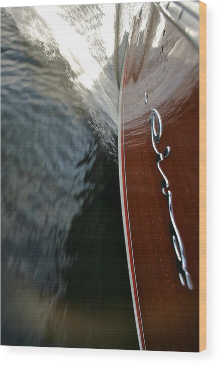 Riva Wood Print featuring the photograph Riva Wake Special Prices by Steven Lapkin