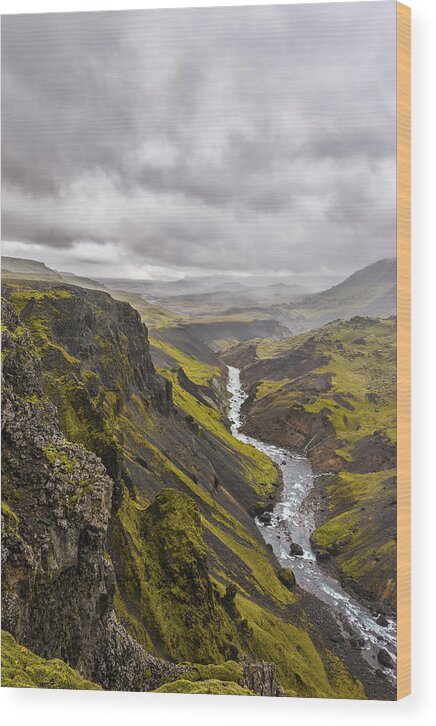 Iceland Wood Print featuring the photograph Where Do I Look by Jon Glaser