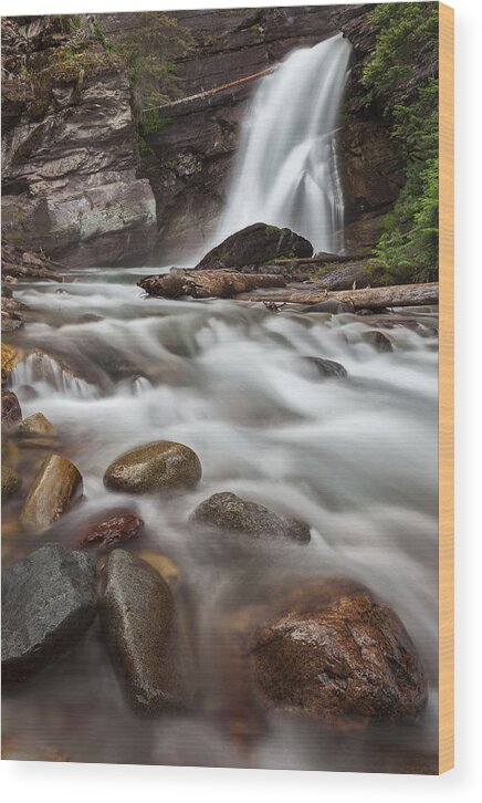 Art Wood Print featuring the photograph Where the Water Goes by Jon Glaser