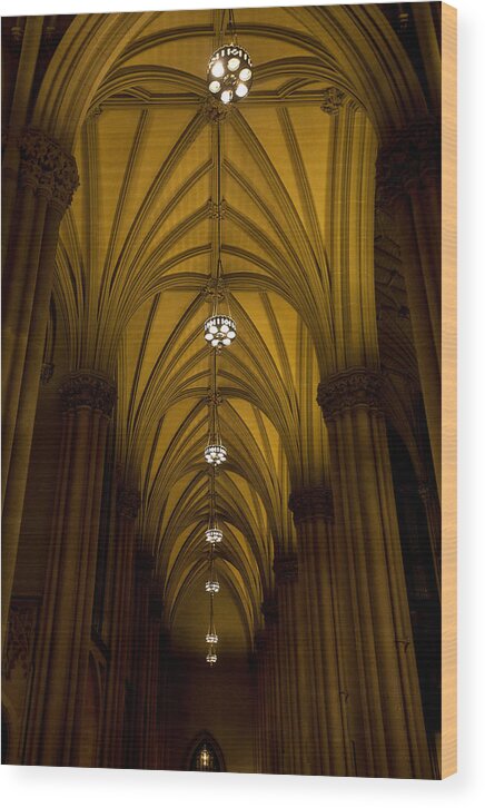 St Patrick's Cathedral Wood Print featuring the photograph Transept by Sara Hudock