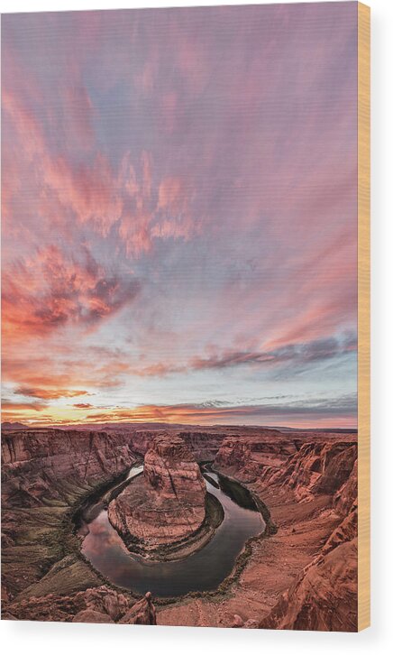 America Wood Print featuring the photograph 180 Degrees of Sunset by Jon Glaser