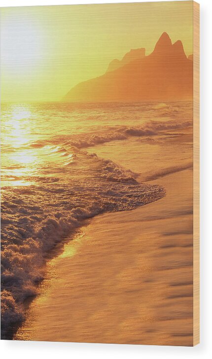 Ipanema Wood Print featuring the photograph Ipanema Beach Rio de Janeiro Brazil #3 by Douglas Pulsipher
