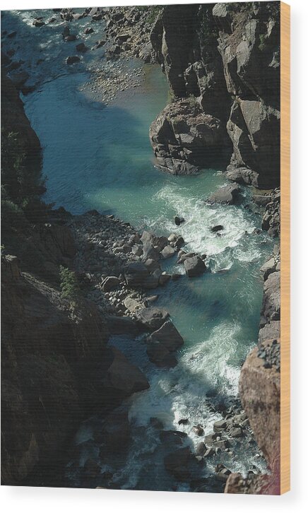 Animas River Wood Print featuring the photograph Animas River Overlook by Karen Garvin