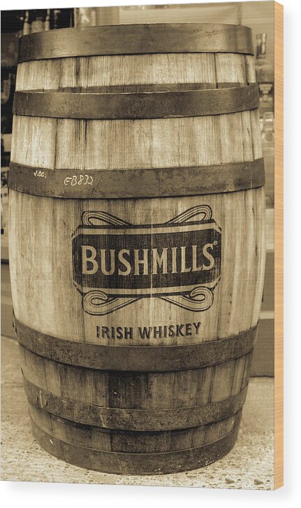 Whiskey Barrel Wood Print featuring the photograph Dublin Barrels - Bushmills by Georgia Clare