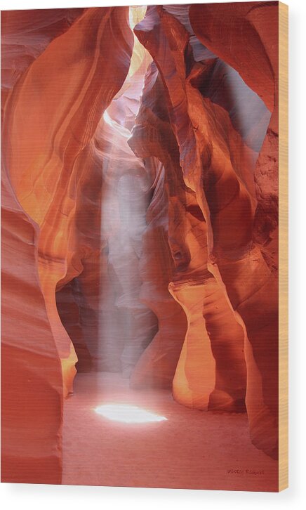 Antelope Canyon Wood Print featuring the photograph Ethereal by Winston Rockwell