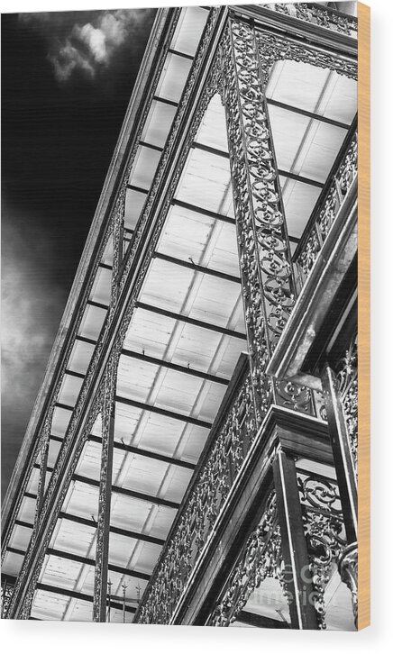 Under The Balcony Wood Print featuring the photograph Under the Balcony New Orleans by John Rizzuto