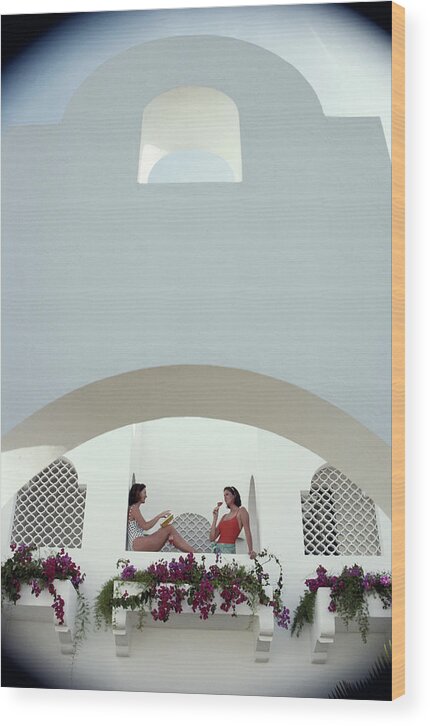 People Wood Print featuring the photograph Villa On Anguilla by Slim Aarons