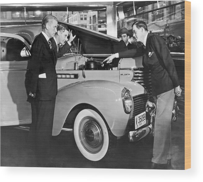 1035-161 Wood Print featuring the photograph The Talking De Soto by Underwood Archives