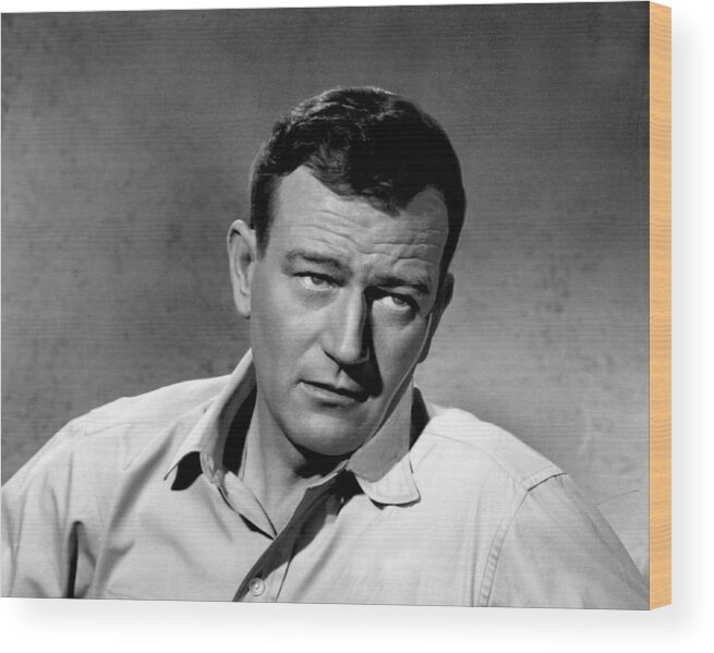 classic Wood Print featuring the photograph John Wayne by Retro Images Archive