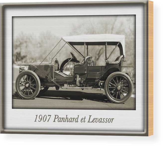 1907 Panhard Et Levassor Wood Print featuring the photograph 1907 Panhard et Levassor by Jill Reger