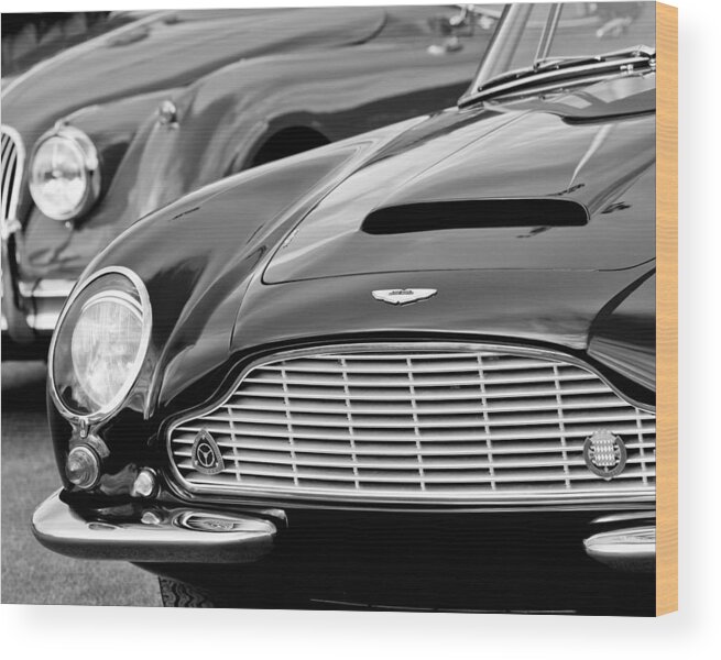 1965 Aston Martin Db6 Short Chassis Volante Wood Print featuring the photograph 1965 Aston Martin DB6 Short Chassis Volante #2 by Jill Reger