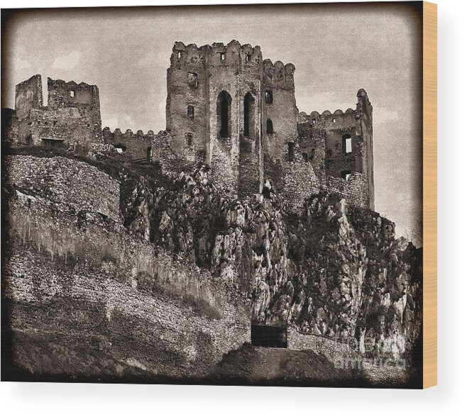 Castle Wood Print featuring the photograph Spooky Castle #2 by Les Palenik