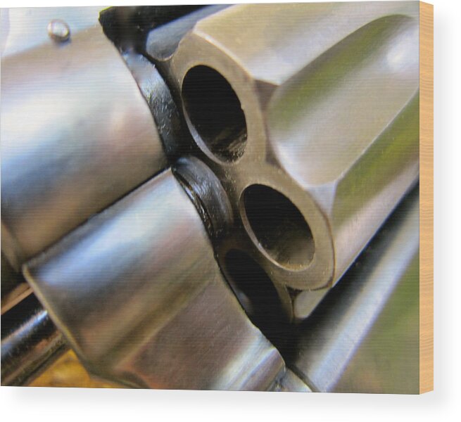 Pistol Wood Print featuring the photograph 38 Chamber by Alan Metzger