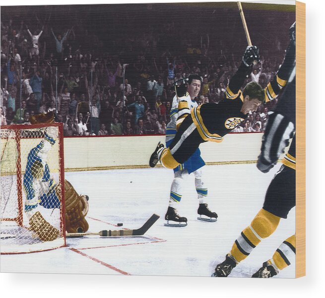 classic Wood Print featuring the photograph Bobby Orr #4 by Retro Images Archive