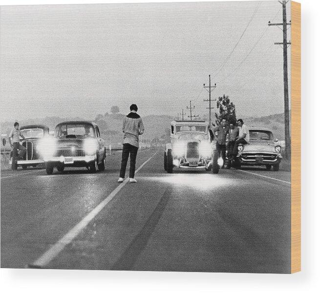 American Graffiti Wood Print featuring the photograph American Graffiti #5 by Silver Screen