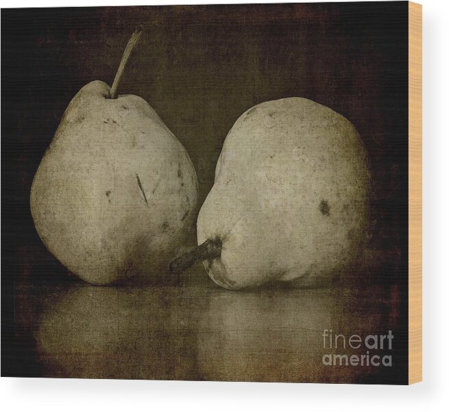 Pear Wood Print featuring the photograph A Pair of Pears by Patricia Strand